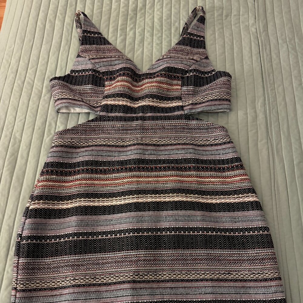 Side Slit Striped Dress